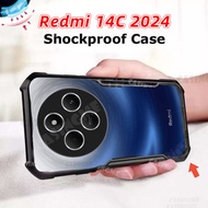 Redmi 14C 2024 Transprent AirBag Phone Case For Redmi 14C Redmi14C 14 C C14 4G 5G 2024 Bumper Shockp