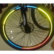 Bicycle Wheel Reflective Sticker 8 Strip Bicycle Wheel Sticker