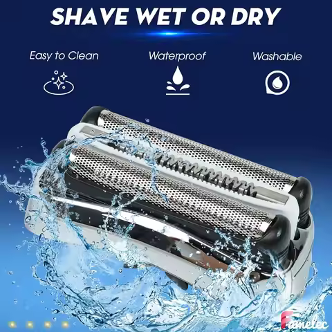 32S Replacement Foil Head Fit for Braun Series 3 Electric Shaver 3040s 3010s 310s 3000s 3050cc 3080s