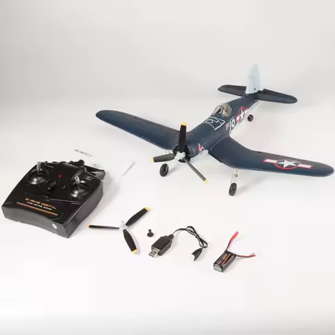 Volantex F4U Corsair RC Plane One Key Aerobatic RC Aircraft With Brushless motor 4CH 500MM Wingspan 