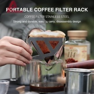 Folding Pour Over Coffee Dripper Stainless Steel Coffee Dripper Stand for Hiking [Woodrow.sg]