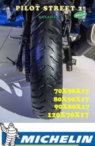 TYRE MICHELIN PILOT STREET 2 70/90-17 80/90-17 90/80-17 120/70-17 TAYAR TUBELESS
