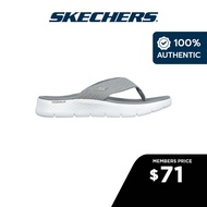 Skechers Women On-The-GO GOwalk Flex Splendor Sandals - 141404-GRY Contoured Goga Mat Footbed Hanger Optional Machine Washable Ultra Go
