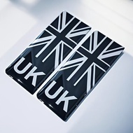 2pcs UK Flag Union GB England Sticker Emblem License Number Plate Sticker Decal Badge Road United Ki