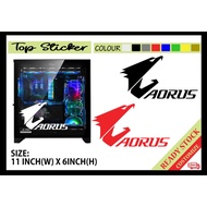 AORUS STICKER CPU DESKTOP COMPUTER LAPTOP