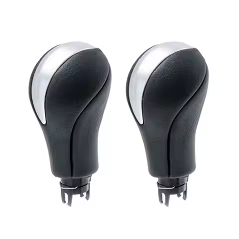 A85E-Gear Shift Knob(2 Pieces)- Black Design For Nissan For Infiniti QX56 G25 G37 FX37 EX37 QX70 Q60