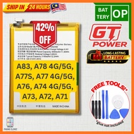 Compatible With OP A83 A78 5G A77S A77 5G A76 A74 5G A73 A72 A71 Battery Replacement Battery Ganti F
