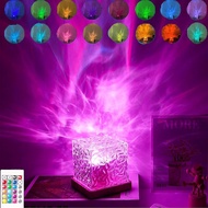 Halosphere Lamp Lumena Lights Cube Ocean Lumena Lights 16 Color Dynamic Water Ripple Light with Remo