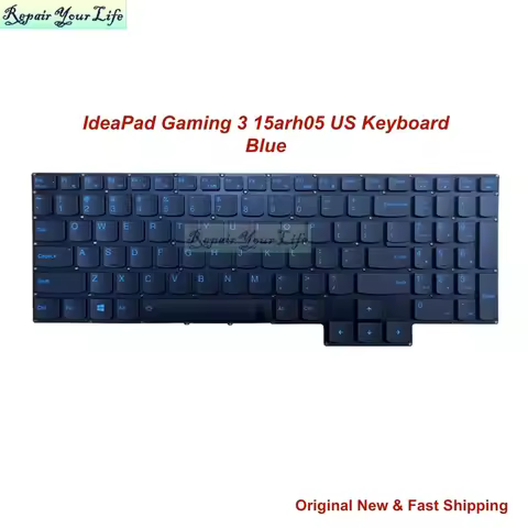 US RU English Russian Backlit Keyboard for Lenovo Ideapad Gaming 3-15IMH05 81y4 3-15arh05 5CB0Y99500