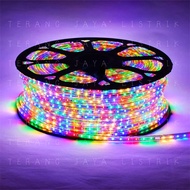 LAMPU LED STRIP 20 25 30 METER GRATIS 2 SOKET (SOKET SUDAH TERPASANG) / LAMPU SELANG 5050 AC 220V