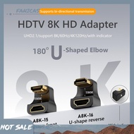 [Fanicas.my] HDMI-compatible Male To Female Adapter UHD2.1 8K 60Hz 4K 120Hz 48Gbps Converter