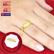แหวน แหวนไม่ลอก แหวนหุ้มทอง แหวนทอง 2สลึง แหวนรูปหัวใจ แหวนทองปลอม เครื่องประดับ ทองเหมือนแท้ แหวนทอง