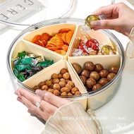 Dried Fruit Candy Fruit-Free Tray Storage Box Peng Plate Snacks Compartment Nuts Light Luxury Spring