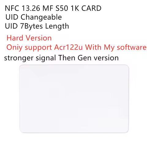 MF S50 NFC 13.56Mhz UID 0 Block 7 Bytes Rewrite Changeable RFID Card 7Byte Writeable Chinese Magic C