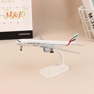 [MELL] 20cm B777 UAE Emirates Airline Boeing 777 Aircraft Model Die-casting Alloy Metal Airplane Wit