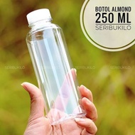 Botol Plastik Almond PET 250ML Botol Minuman Susu Kopi Susu Latte Cappucino Teh Jus Es Jeruk Sirup J