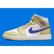 Nike Air Jordan 1 Mid Shoes Lemon Wash Lapis BQ6472-701 Women's Sizes NEW