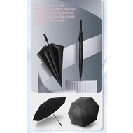 BAQILING | Large Reinforced Double Layer Long Handle Umbrella 210cm