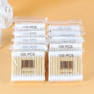 Kamikadomu - 100pcs Cotton Buds Bamboo/Cotton Swab Bamboo/Cotton Swab Double Headed Cotton Swab Disa