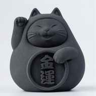 【泥研製所】炭錢黑 胖胖招財貓(大)