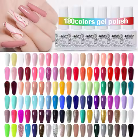 Arte Clavo Art Nails Varnish Top Base Coat Gel Nail Polish UV LED Lamp 115 Colors Soak Off Nail Mani