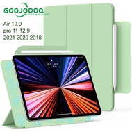 GOOJODOQ Hasp Magnetic Case For iPad Pro 11 2021 iPad Pro 12.9 2021 2020 2018 iPad Case Cover Case Magnetic Cover Support Wireless Charger