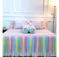 Sprei Rumbai Bubble Gum Tinggi dari Lantai 50-55 cm Uk. 200x200 180x200 160x200 140x200 120x200 100x