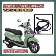 3-POINT SWITCH 3MODE YAMAHA GREND FILANO HEADLIGHT
