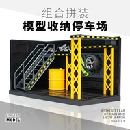 Mô Hình Xe Hơi Lắp Ráp DIY Mô Phỏng Bãi Đỗ Xe Mô Hình Xe Đồ Chơi Trưng Bày Đồ Chơi Hợp Kim Phụ Kiện
