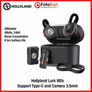 Hollyland Lark M2s wireless mic Combo (type-c + 3.5mm camera jack)