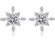 2.20 Ct Push Back Gorgeous Stud Earrings Round Cut Diamond 14k White Gold Finish 925 Sterling Silver