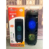 №❖KINGSTER KST-8802 Portable party  Wireless and Bluetooth speaker with wireless microphone 8.5*2 IN