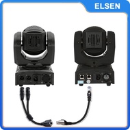 ELSEN Dual XLR 3Pin Female to RJ45 Female Adapter Cable 0.5M Long Black Flexible with Network Interf