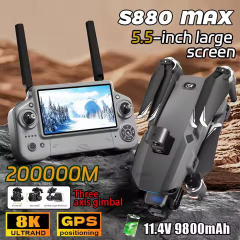 Load Bearing 800g S880 GPS Drone With 8K HD Camera 3-axis Gimbal Brushless Laser Obstacle Avoidance 