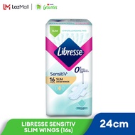 Libresse SensitiV Slim Wings 24cm (16s)