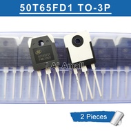 2pcs Original 50T65FD1 TO-3P 50A/650V IGBT Transistor