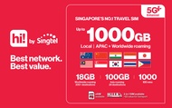 Singtel 4G/5G Singapore SIM Card (SG Airport & City Pick Up)