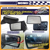 Car Proton Saga Iswara LMST 1985 - 2007 Manual Side Mirror Motor Power Adjustable Complete Assembly 