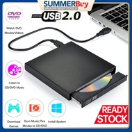 External CD DVD Drive USB 2.0 Slim Protable External CD-RW Drive DVD Player for Laptop Notebook PC Desktop Computer