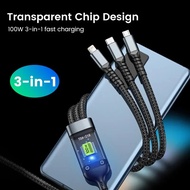 3A Fast Charging Cable Data Charging Wire Cord USB Cable Type-C Charger