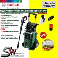 Bosch Advanced Aquatak 140 High-pressure washer 140Bar c/with Complete Accessories & 10M Garden Hose