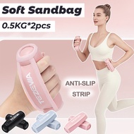 Soft Dumbbell Set 0.5KG*2PCS Sand Bag Exercise Aerobik Sandbag Home Weight Muscle Training Sand Bag 
