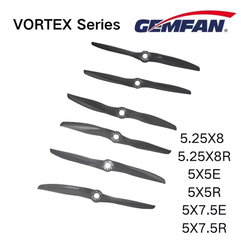 5in VORTEX Prop 5.25x8E 5x5R 5x7.5E Electric GEMFAN Propeller CCW CW Nylon Fiberglass for RC Fixed W