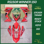 [READY STOCK] COVERSET/BODYSET HONDA RS150/RS150R V2 WINNER 150 (13) RED