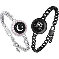 Long Distance Touch Bracelets,Vibration & Light up Couples Bracelets, Remote Smart Matching Couples 