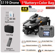 S119 Mini Dron with Screen 4K Drone with Camera RC Quadcopter FPV Obstacle Avoidance Brushless Motor