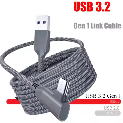 Link Cable 3 6 5M USB A To Type C For Oculus Quest 2 Quest3 Accessory Virtual Reality VR Glasses Sma