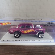 Hot Wheels 55 chewy Bel Air Gasser Dinner Car IDE 6 sign BV hotwheels