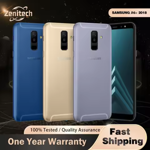 Original Samsung Galaxy A6+ 2018 A605F 4G Mobile Phone Dual SIM 6.0" 3GB RAM 32GB ROM 16MP+5MP+24MP 
