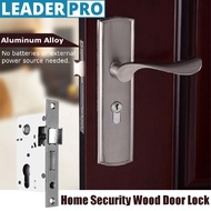 Engineering Door Lock Aluminum Handle Dead Bolt Internal Lock Bolt Lockset Door Hardware Set Home Office Security